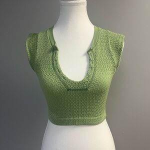 Urban Outfitters Out From Under Go For Gold green crop top​​​